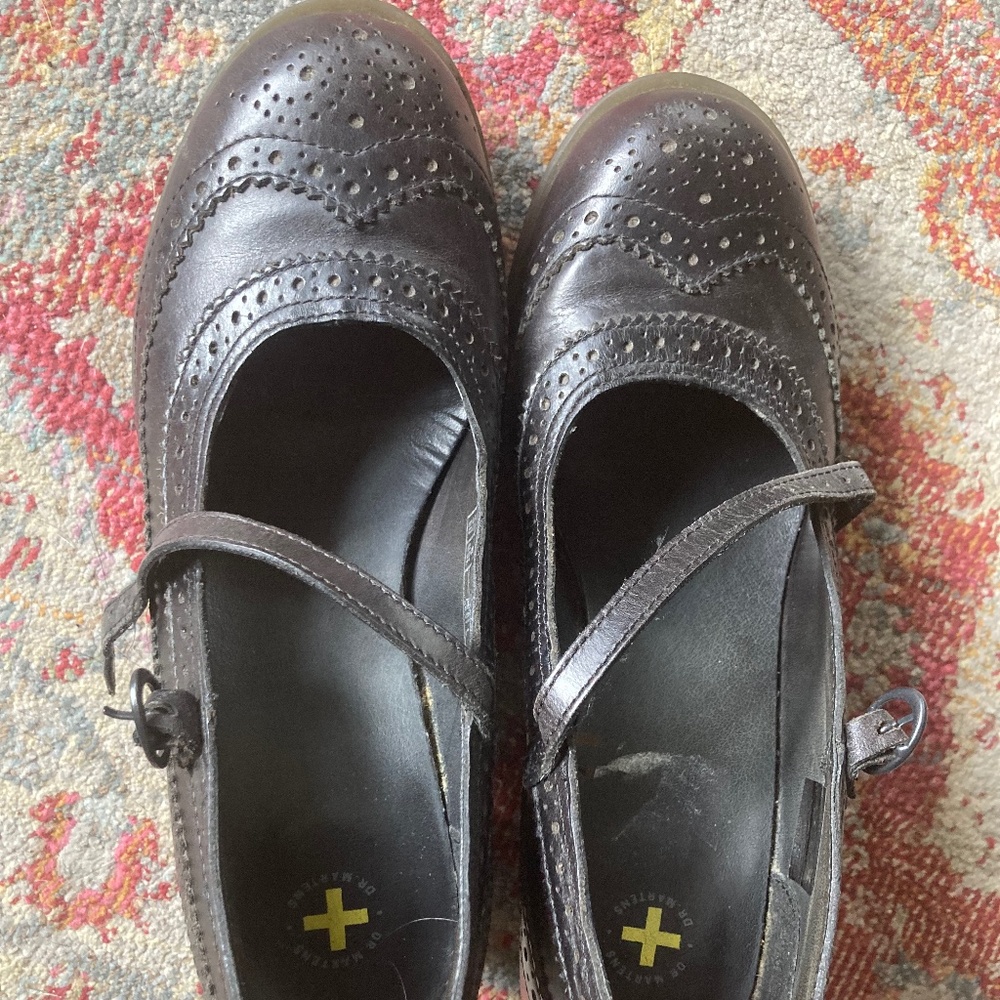 Vintage Doc Marten Mary Jane Chunky Heels - Size 8